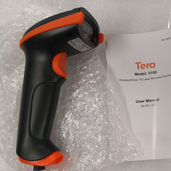 Tera Wireless Barcode Scanner Cordless Model 5100 1D/2d Laser USB 2.0 - Picture 4 of 12